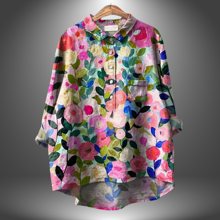 ISABELLA - BLOUSE MED BLOMSTERMOTIV