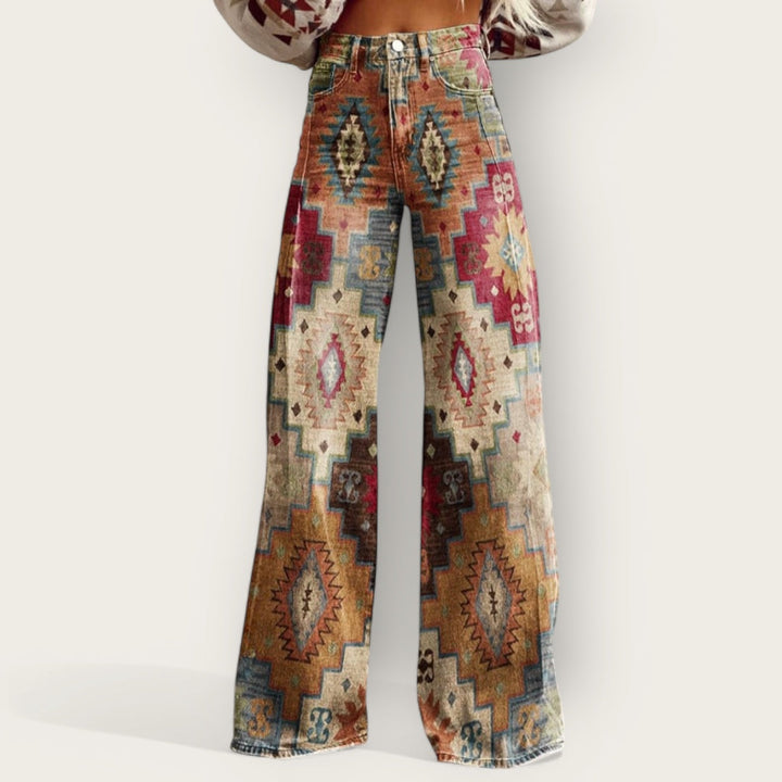 CHIC & SMUK /  BAGGY BOHO VINTAGE BUKSER