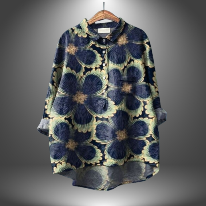 ISABELLA - BLOUSE MED BLOMSTERMOTIV