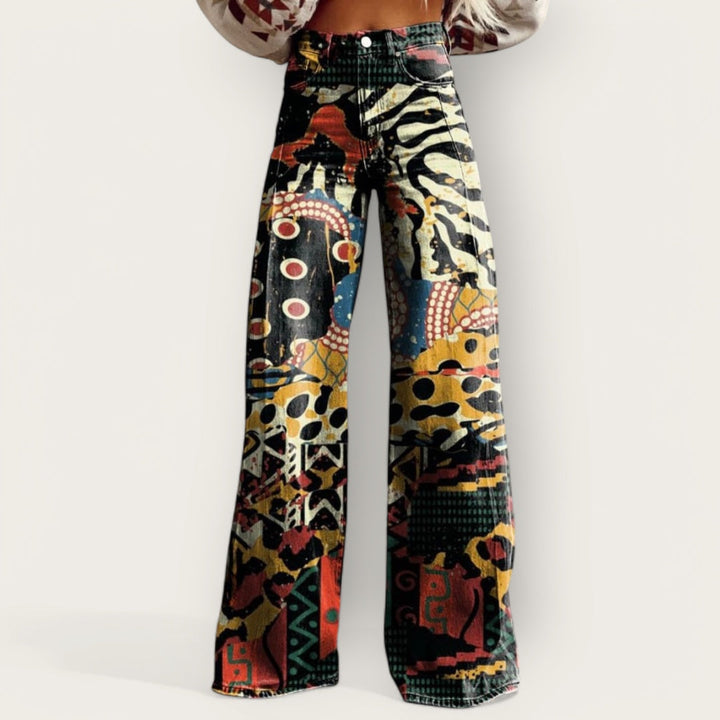 CHIC & SMUK / KUNST BUKSER MED VIDDE
