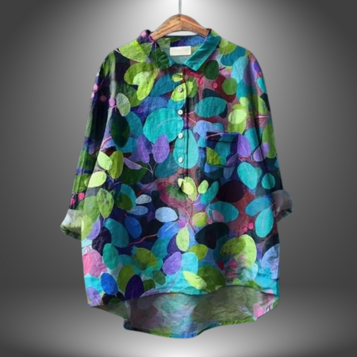 ISABELLA - BLOUSE MED BLOMSTERMOTIV