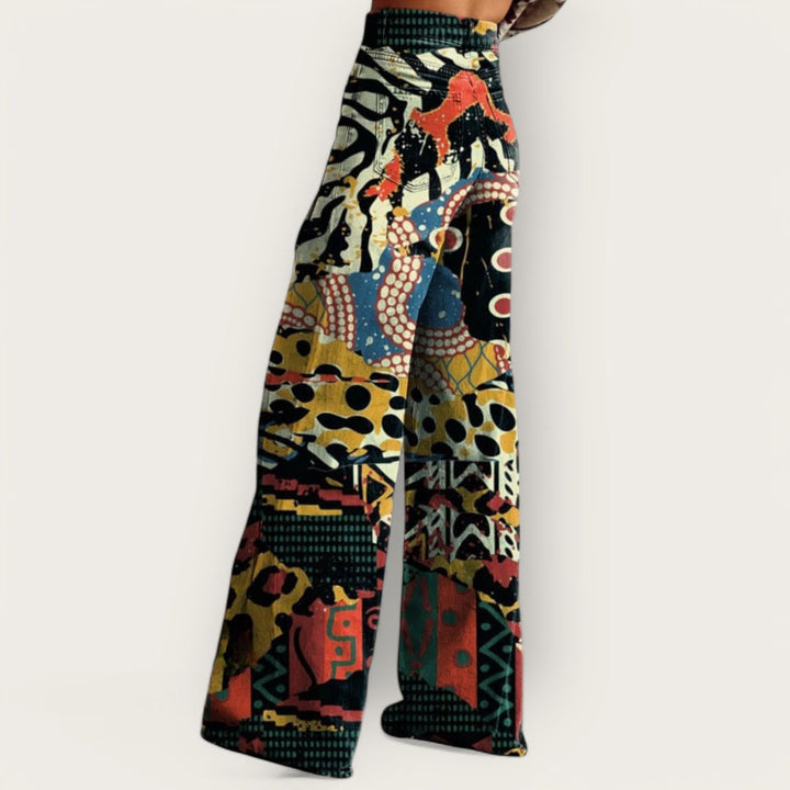 CHIC & SMUK / KUNST BUKSER MED VIDDE