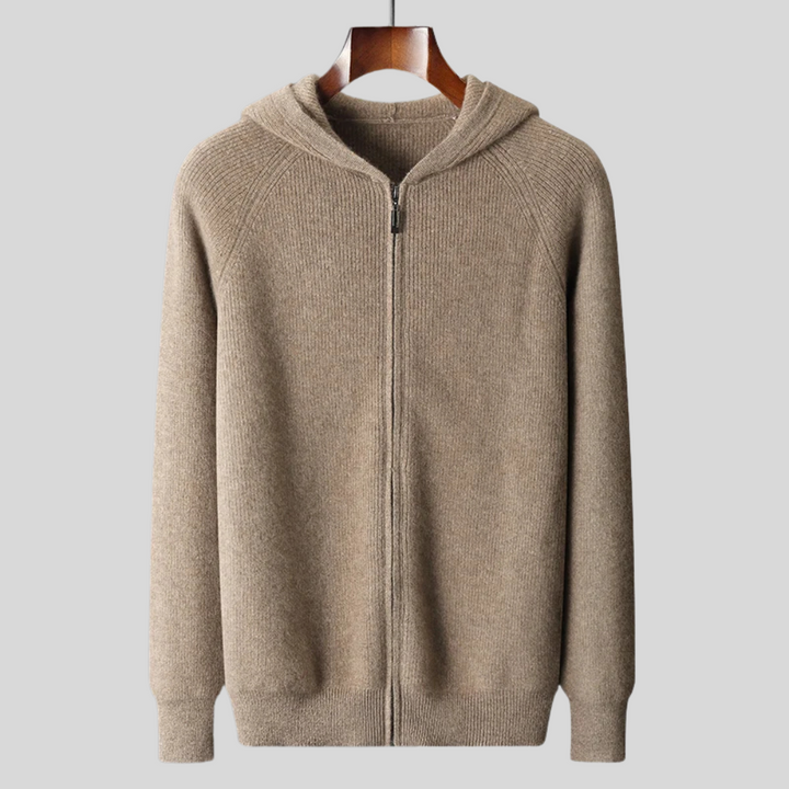 RASMUS - CASHMERE MERINO ULD ZIP-UP