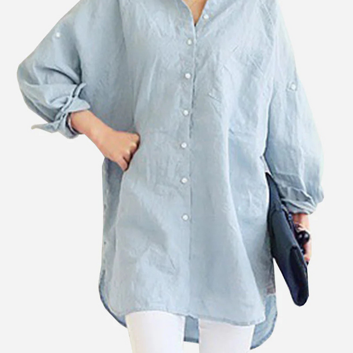 RILEY - OVERSIZED LINNED SKJORTE