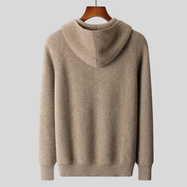 RASMUS - CASHMERE MERINO ULD ZIP-UP