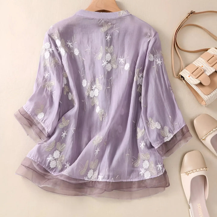 HELENA - BLOMST BLUSE