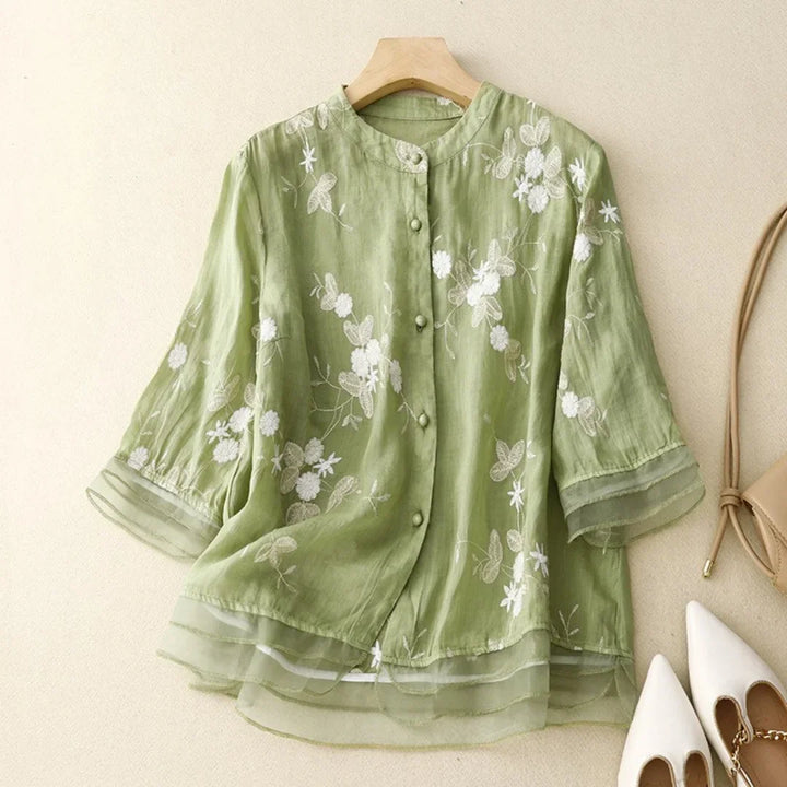 HELENA - BLOMST BLUSE