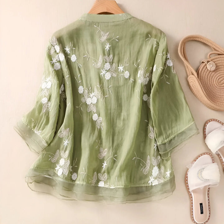 HELENA - BLOMST BLUSE