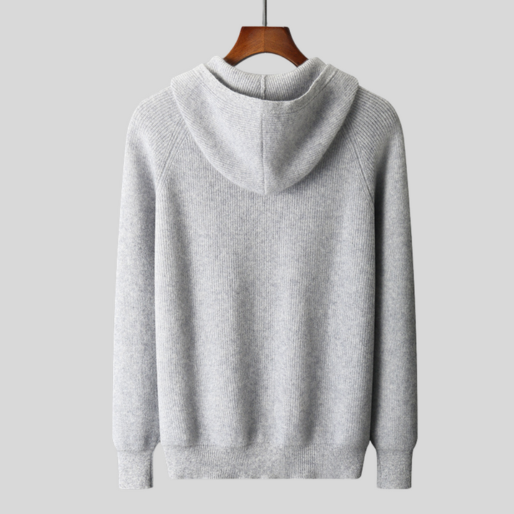 RASMUS - CASHMERE MERINO ULD ZIP-UP