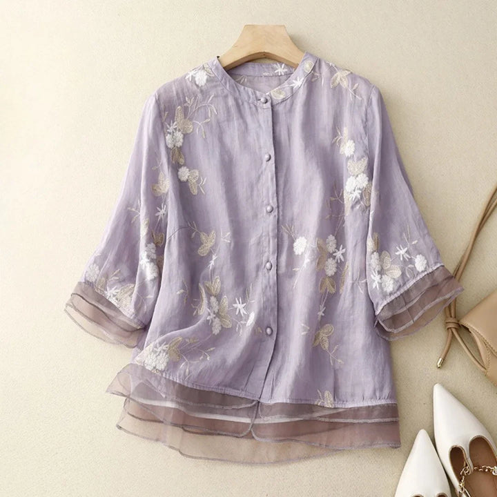 HELENA - BLOMST BLUSE