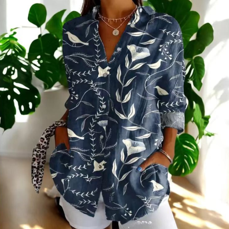 BLESSING - BLOMSTRET BLUSE