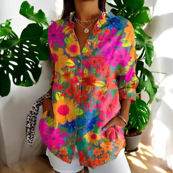 BLESSING - BLOMSTRET BLUSE