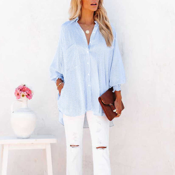 Violet - Bluse med afslappet pasform