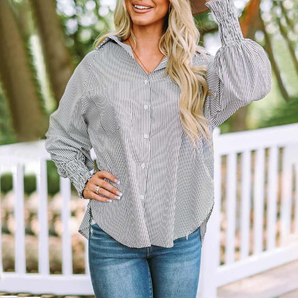 Violet - Bluse med afslappet pasform