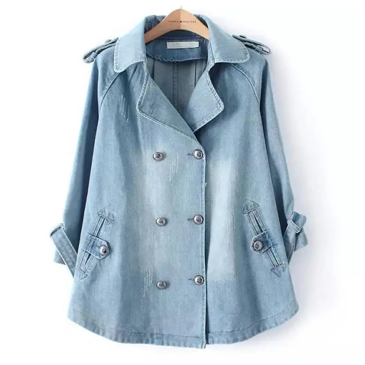 ASTRID - Denim kappefrakke