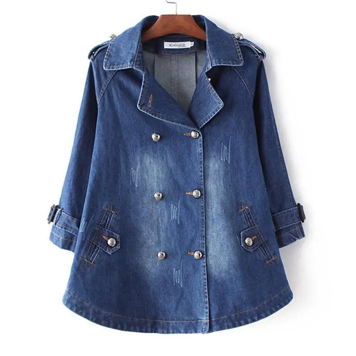 ASTRID - Denim kappefrakke
