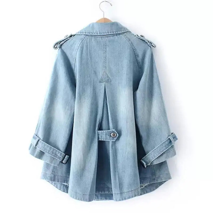 ASTRID - Denim kappefrakke