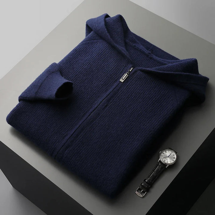RASMUS - CASHMERE MERINO ULD ZIP-UP